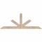 Ekena Millwork Saratoga Smooth Timber Gable Bracket, Douglas Fir, 60"W x 22"H x 3 1/2"D x 3 1/2"F, 9/12 Pitch GBW060X22X0404SAR00SDF - alternate 1